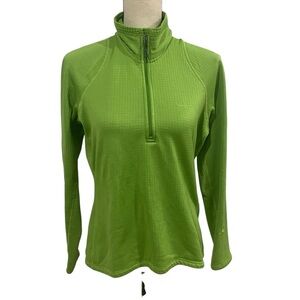 Patagonia Women’s 1/2 Zip Lime Green Size Medium Logo Flaws Polartec